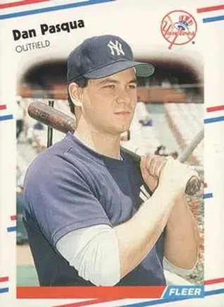 1988 Fleer #217 - Dan Pasqua - New York Yankees