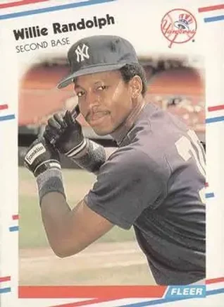 1988 Fleer #218 - Willie Randolph - New York Yankees 1988 Fleer #218 - Willie Randolph - New York Yankees