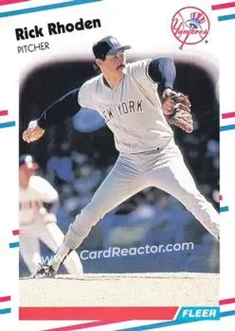 1988 Fleer #219 - Rick Rhoden - New York Yankees - Front