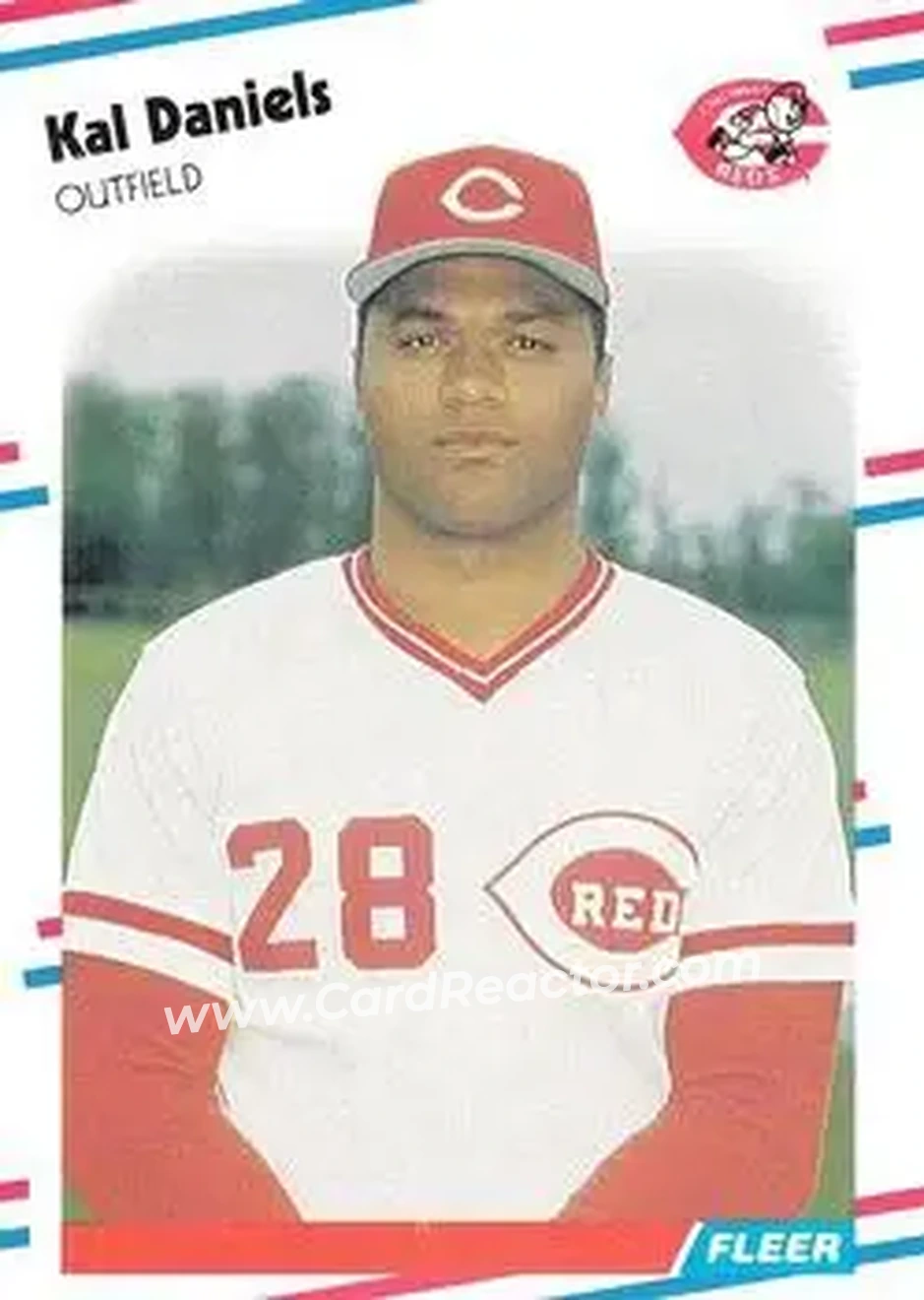 1988 Fleer #230 - Kal Daniels - Cincinnati Reds - Front 1988 Fleer #230 - Kal Daniels - Cincinnati Reds - Front