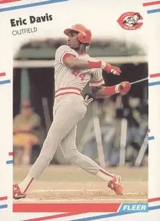 1988 Fleer #231 - Eric Davis - Cincinnati Reds 1988 Fleer #231 - Eric Davis - Cincinnati Reds
