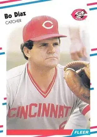 1988 Fleer #232 - Bo Diaz - Cincinnati Reds 1988 Fleer #232 - Bo Diaz - Cincinnati Reds