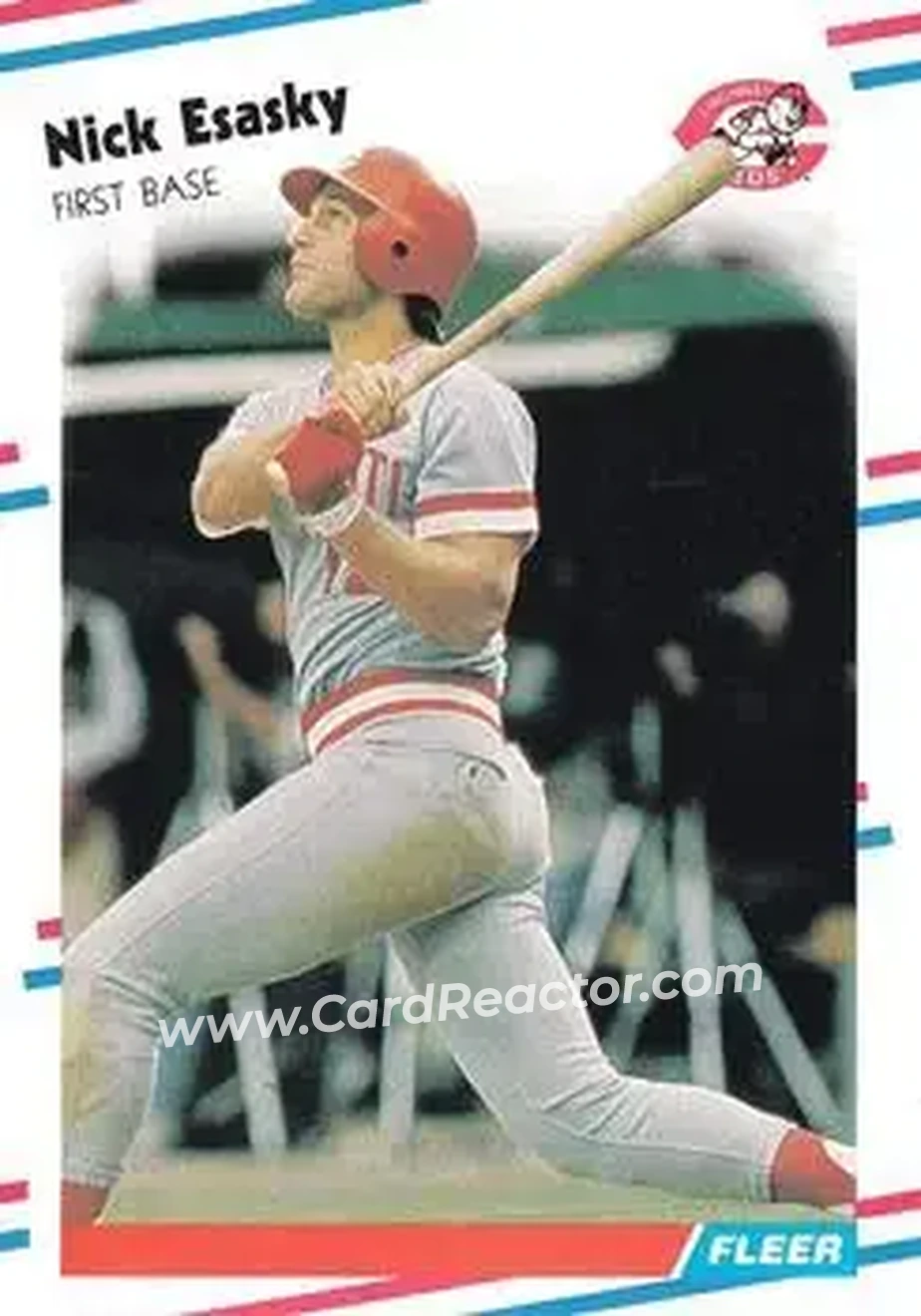 1988 Fleer #233 - Nick Esasky - Cincinnati Reds - Front