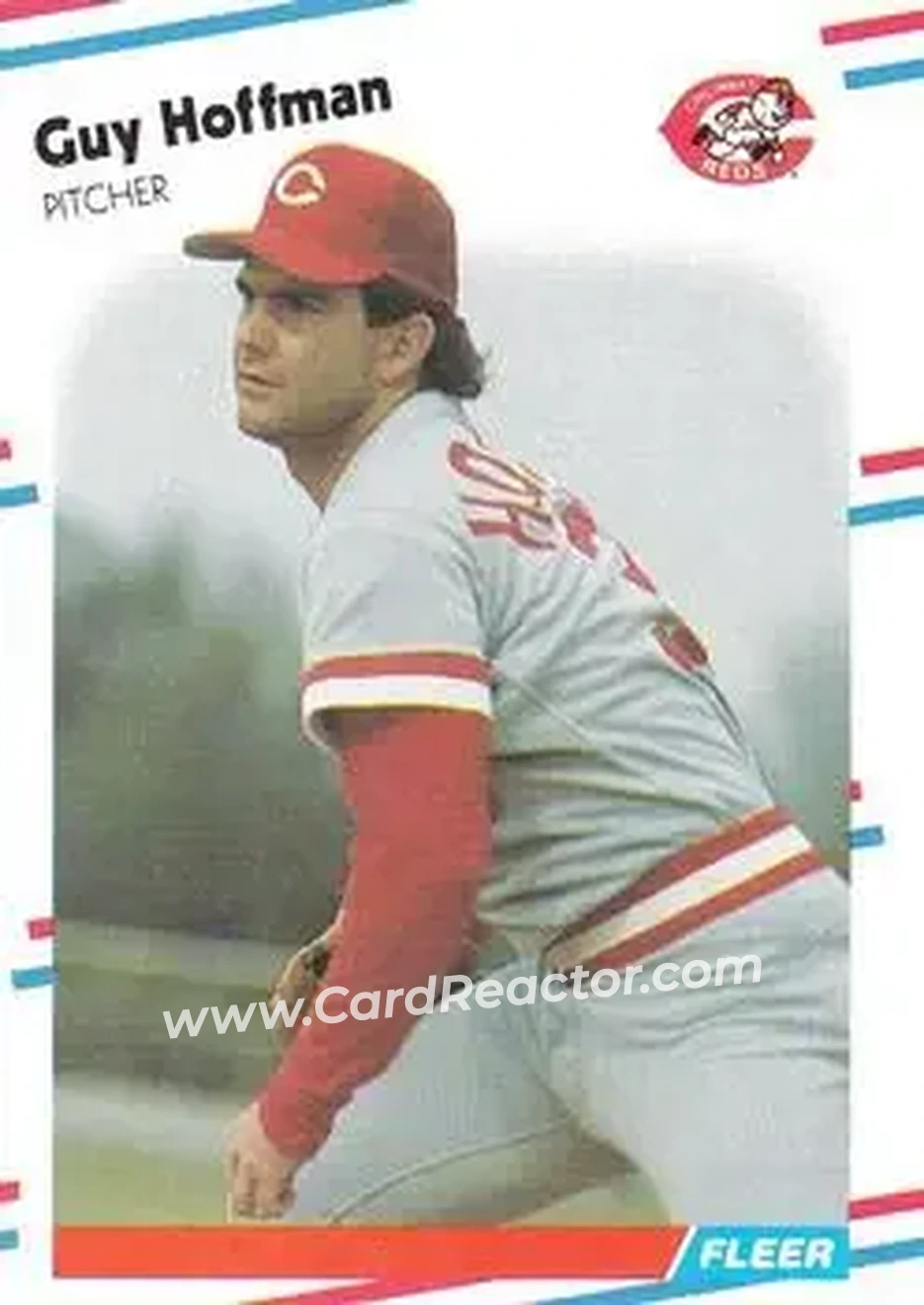 1988 Fleer #235 - Guy Hoffman - Cincinnati Reds - Front