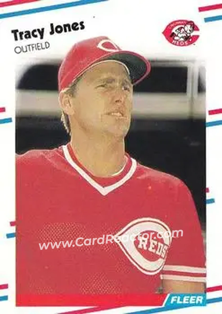 1988 Fleer #237 - Tracy Jones - Cincinnati Reds - Front