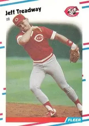 1988 Fleer #249 - Jeff Treadway - Cincinnati Reds