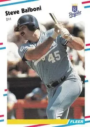 1988 Fleer #251 - Steve Balboni - Kansas City Royals