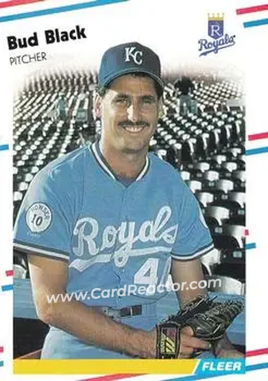 1988 Fleer #252 - Bud Black - Kansas City Royals - Front