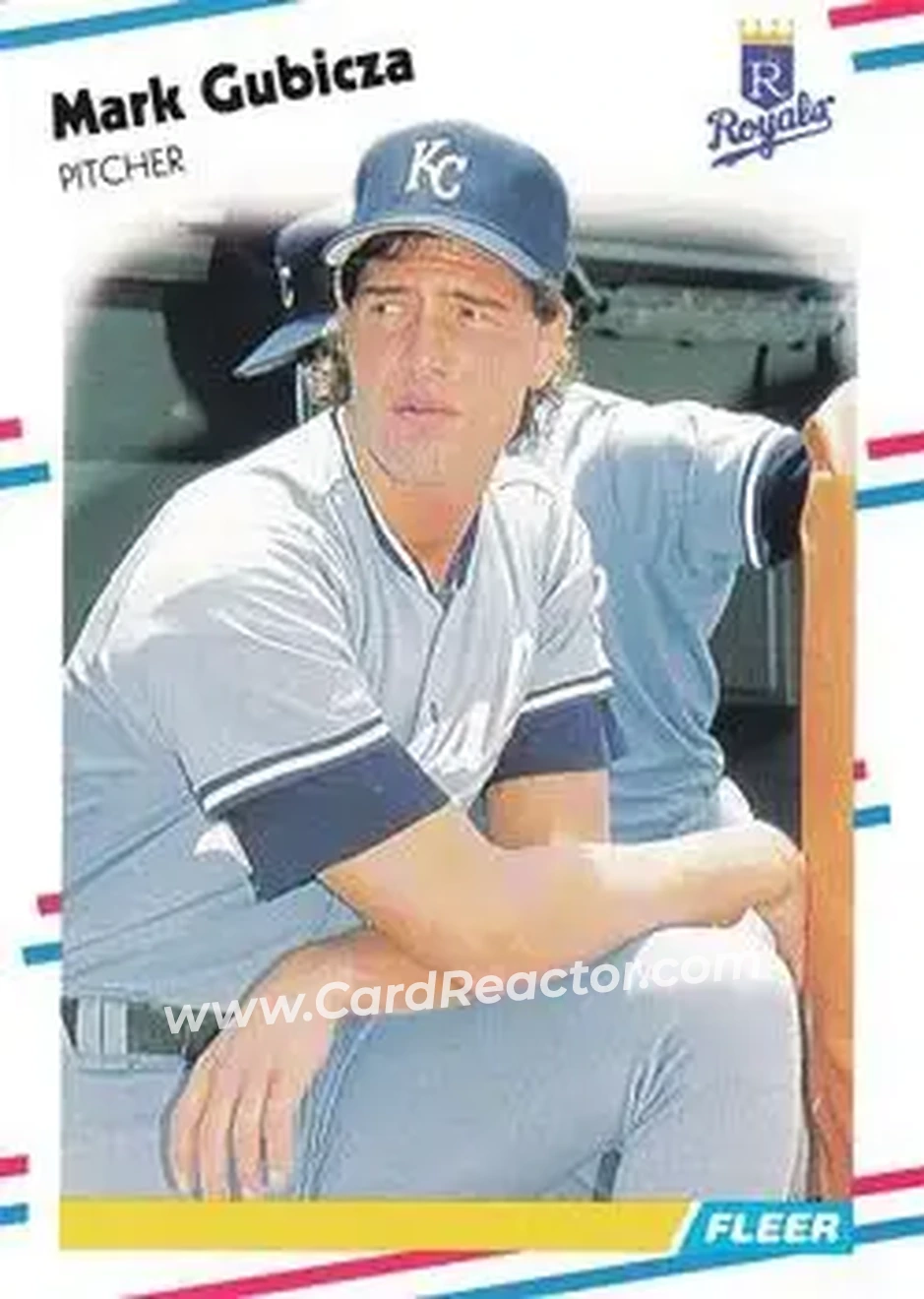 1988 Fleer #259 - Mark Gubicza - Kansas City Royals - Front 1988 Fleer #259 - Mark Gubicza - Kansas City Royals - Front