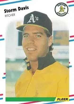 1988 Fleer #278 - Storm Davis - Oakland Athletics 1988 Fleer #278 - Storm Davis - Oakland Athletics