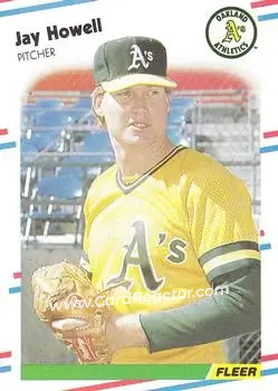 1988 Fleer #282 - Jay Howell - Oakland Athletics - Front 1988 Fleer #282 - Jay Howell - Oakland Athletics - Front