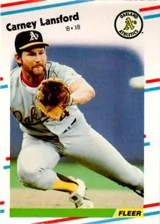 1988 Fleer #285 - Carney Lansford - Oakland Athletics
