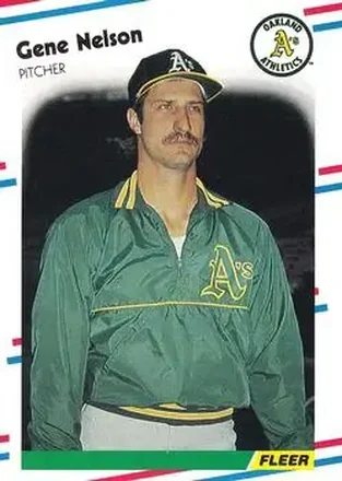 1988 Fleer #288 - Gene Nelson - Oakland Athletics 1988 Fleer #288 - Gene Nelson - Oakland Athletics