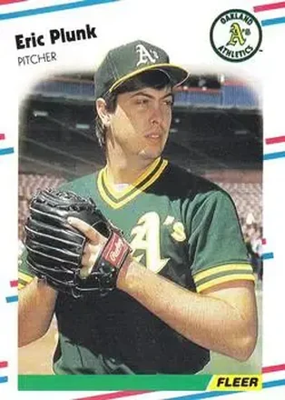 1988 Fleer #291 - Eric Plunk - Oakland Athletics 1988 Fleer #291 - Eric Plunk - Oakland Athletics