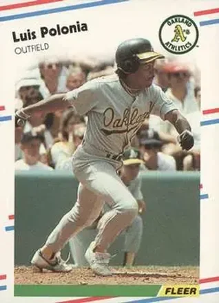 1988 Fleer #292 - Luis Polonia - Oakland Athletics 1988 Fleer #292 - Luis Polonia - Oakland Athletics