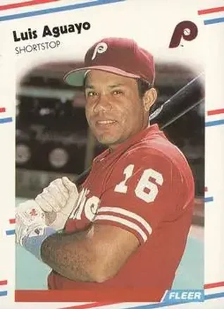 1988 Fleer #297 - Luis Aguayo - Philadelphia Phillies 1988 Fleer #297 - Luis Aguayo - Philadelphia Phillies
