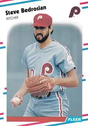 1988 Fleer #298 - Steve Bedrosian - Philadelphia Phillies 1988 Fleer #298 - Steve Bedrosian - Philadelphia Phillies