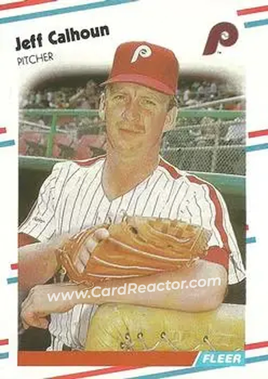1988 Fleer #299 - Jeff Calhoun - Philadelphia Phillies - Front