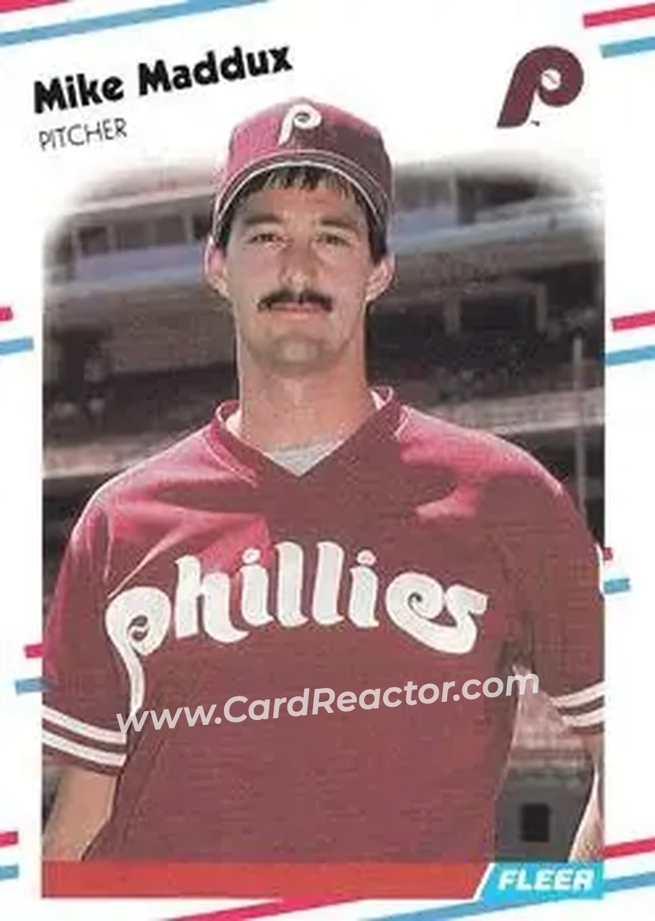 1988 Fleer #309 - Mike Maddux - Philadelphia Phillies - Front