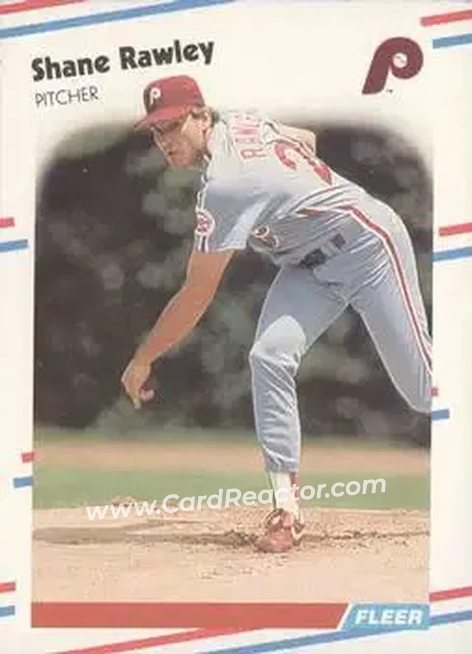 1988 Fleer #311 - Shane Rawley - Philadelphia Phillies - Front 1988 Fleer #311 - Shane Rawley - Philadelphia Phillies - Front