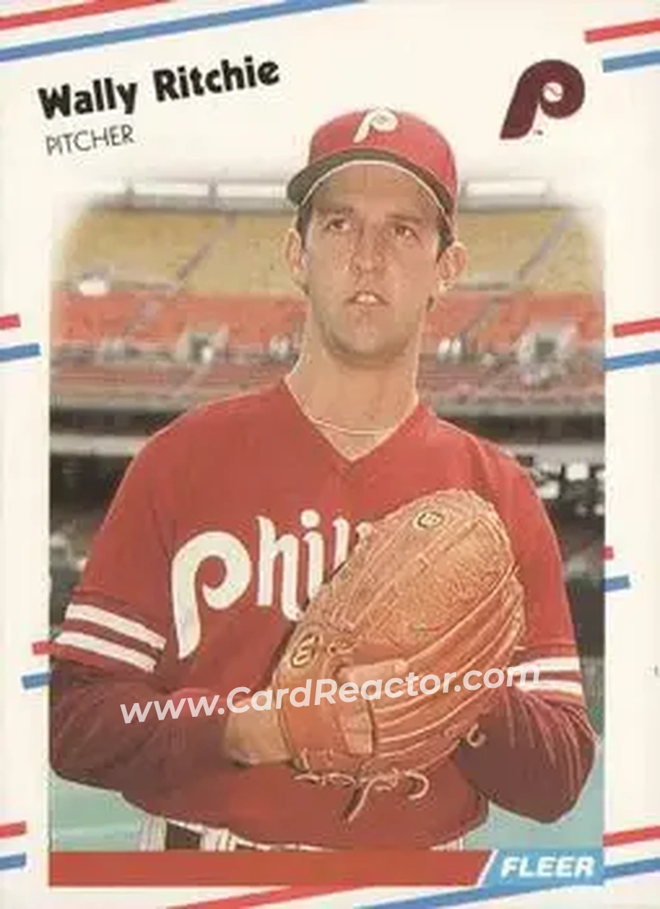 1988 Fleer #312 - Wally Ritchie - Philadelphia Phillies - Front