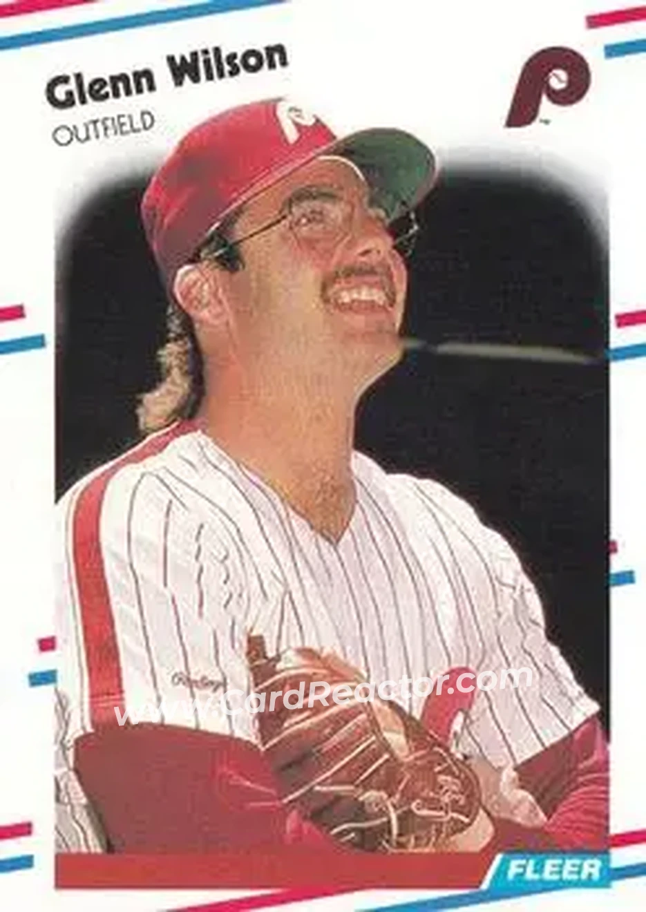 1988 Fleer #320 - Glenn Wilson - Philadelphia Phillies - Front