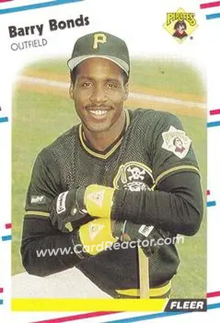 1988 Fleer #322 - Barry Bonds - Pittsburgh Pirates - Front