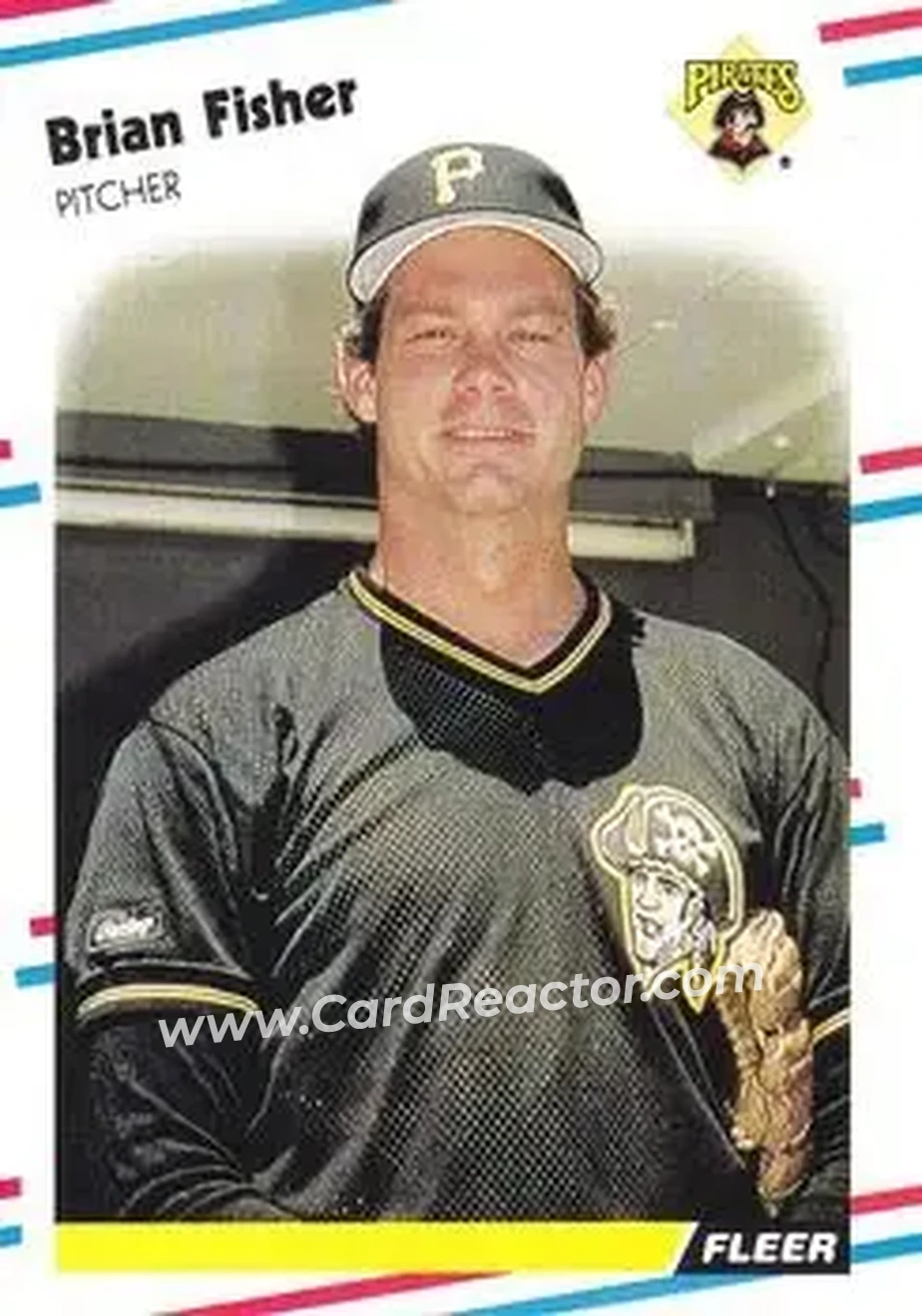 1988 Fleer #329 - Brian Fisher - Pittsburgh Pirates - Front
