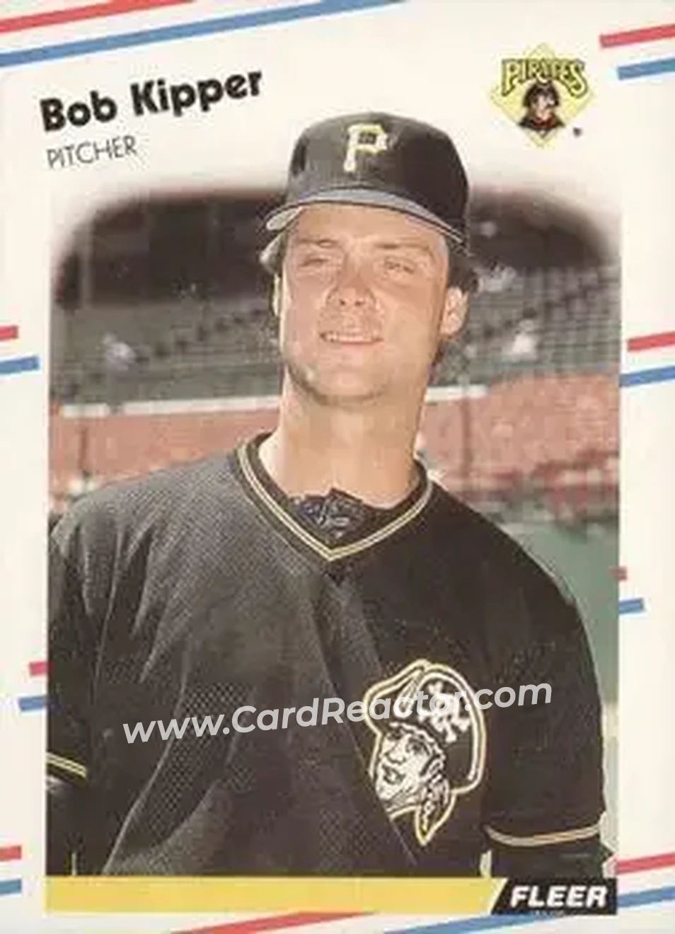 1988 Fleer #332 - Bob Kipper - Pittsburgh Pirates - Front 1988 Fleer #332 - Bob Kipper - Pittsburgh Pirates - Front