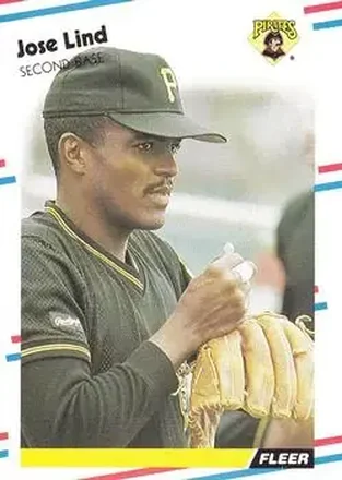 1988 Fleer #334 - Jose Lind - Pittsburgh Pirates 1988 Fleer #334 - Jose Lind - Pittsburgh Pirates