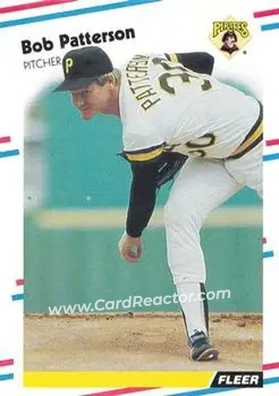 1988 Fleer #337 - Bob Patterson - Pittsburgh Pirates - Front
