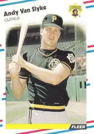 1988 Fleer #341 - Andy Van Slyke - Pittsburgh Pirates 1988 Fleer #341 - Andy Van Slyke - Pittsburgh Pirates