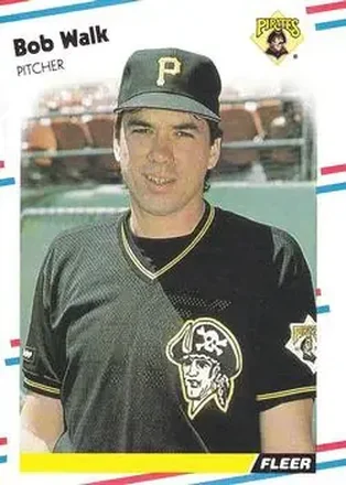 1988 Fleer #342 - Bob Walk - Pittsburgh Pirates