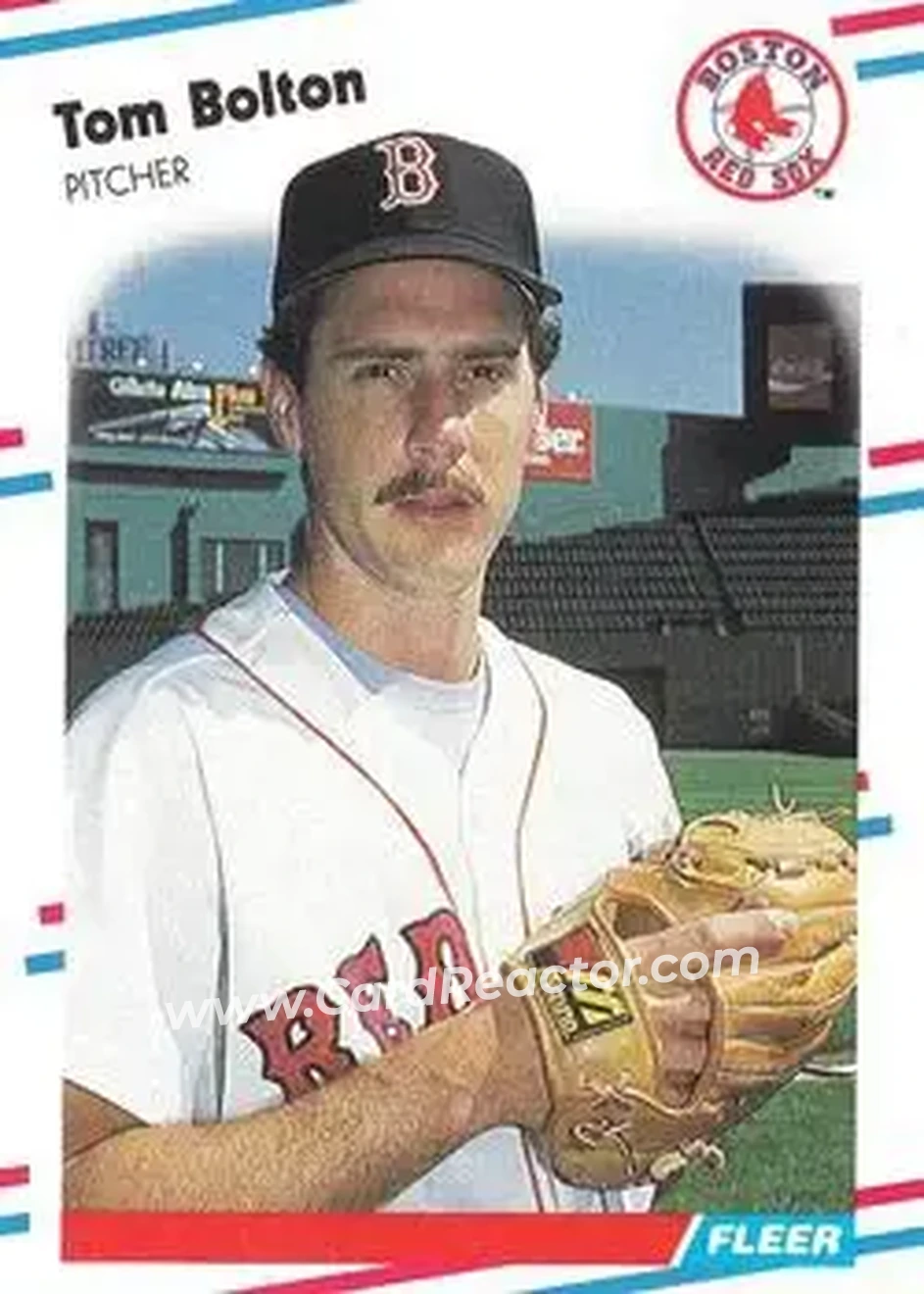 1988 Fleer #346 - Tom Bolton - Boston Red Sox - Front