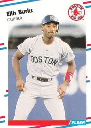 1988 Fleer #348 - Ellis Burks - Boston Red Sox