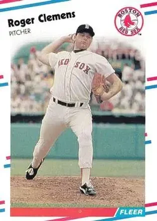 1988 Fleer #349 - Roger Clemens - Boston Red Sox 1988 Fleer #349 - Roger Clemens - Boston Red Sox