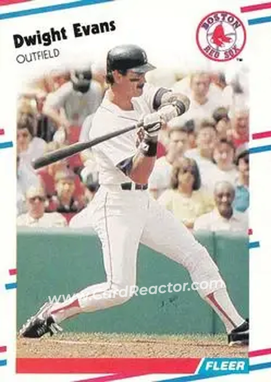 1988 Fleer #351 - Dwight Evans - Boston Red Sox - Front