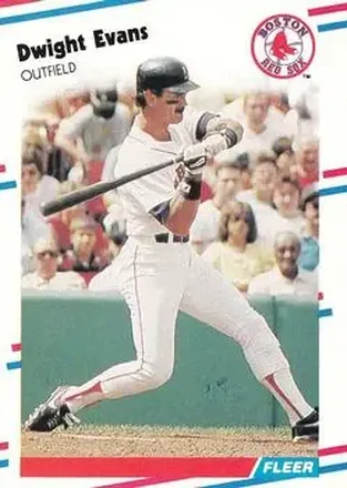 1988 Fleer #351 - Dwight Evans - Boston Red Sox