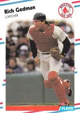 1988 Fleer #353 - Rich Gedman - Boston Red Sox 1988 Fleer #353 - Rich Gedman - Boston Red Sox