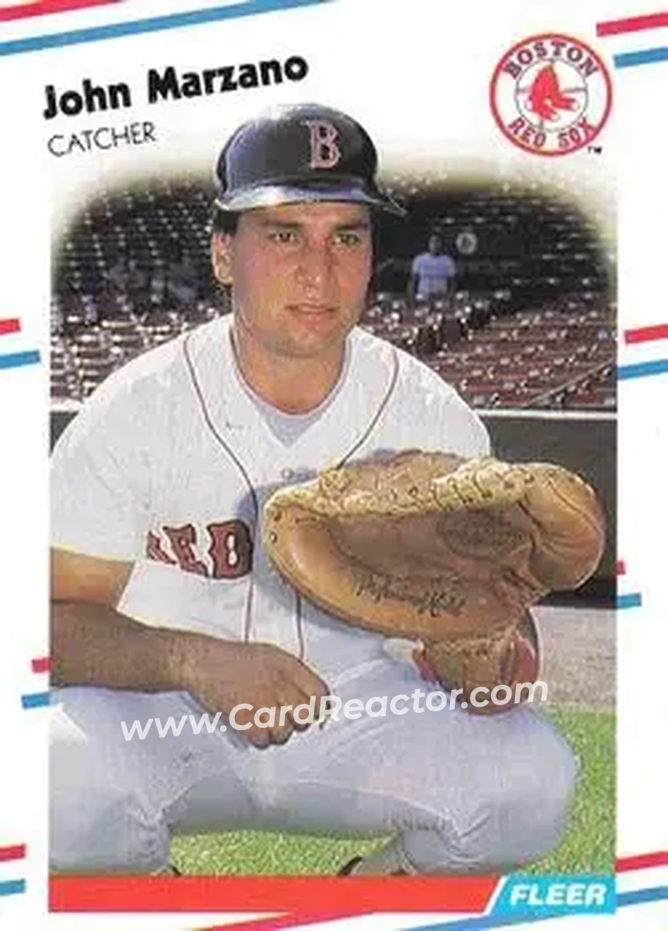 1988 Fleer #357 - John Marzano - Boston Red Sox - Front