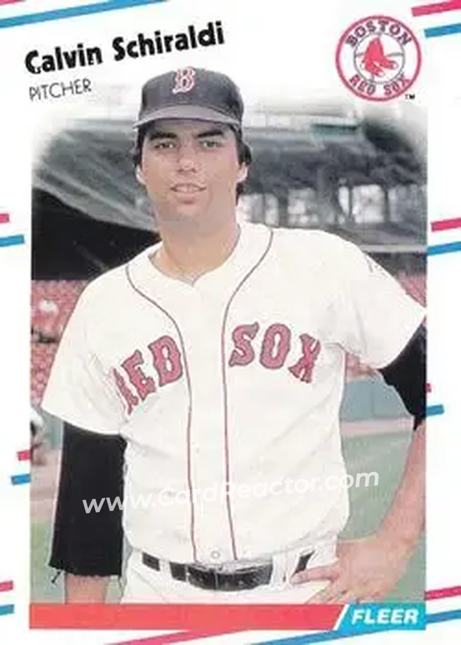 1988 Fleer #365 - Calvin Schiraldi - Boston Red Sox - Front 1988 Fleer #365 - Calvin Schiraldi - Boston Red Sox - Front