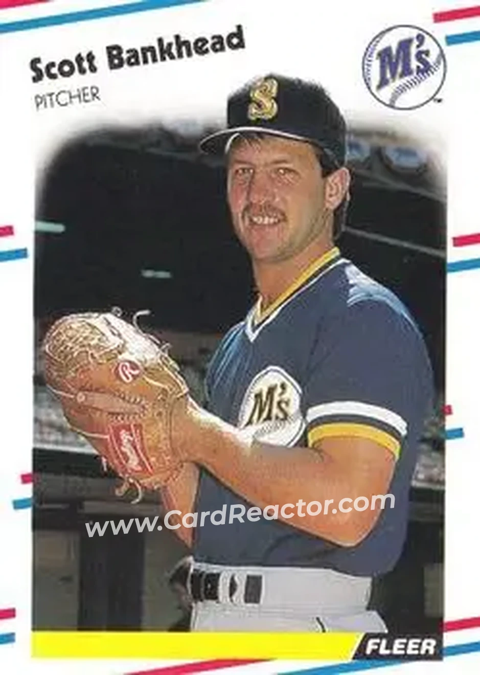 1988 Fleer #368 - Scott Bankhead - Seattle Mariners - Front