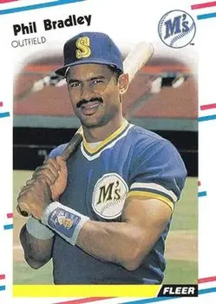 1988 Fleer #369 - Phil Bradley - Seattle Mariners