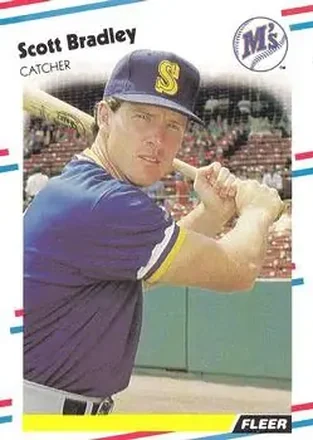 1988 Fleer #370 - Scott Bradley - Seattle Mariners