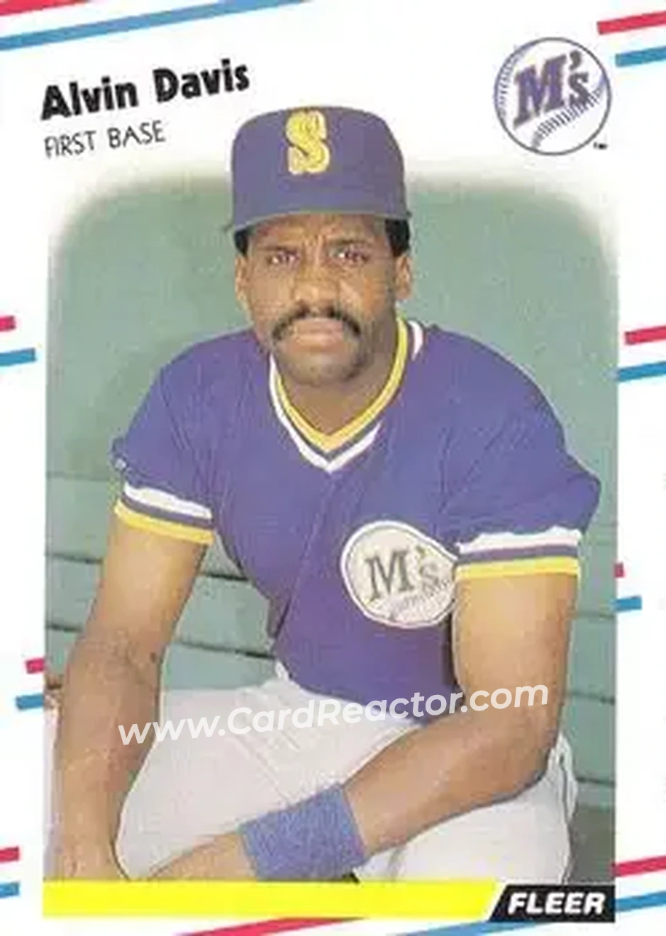 1988 Fleer #373 - Alvin Davis - Seattle Mariners - Front 1988 Fleer #373 - Alvin Davis - Seattle Mariners - Front