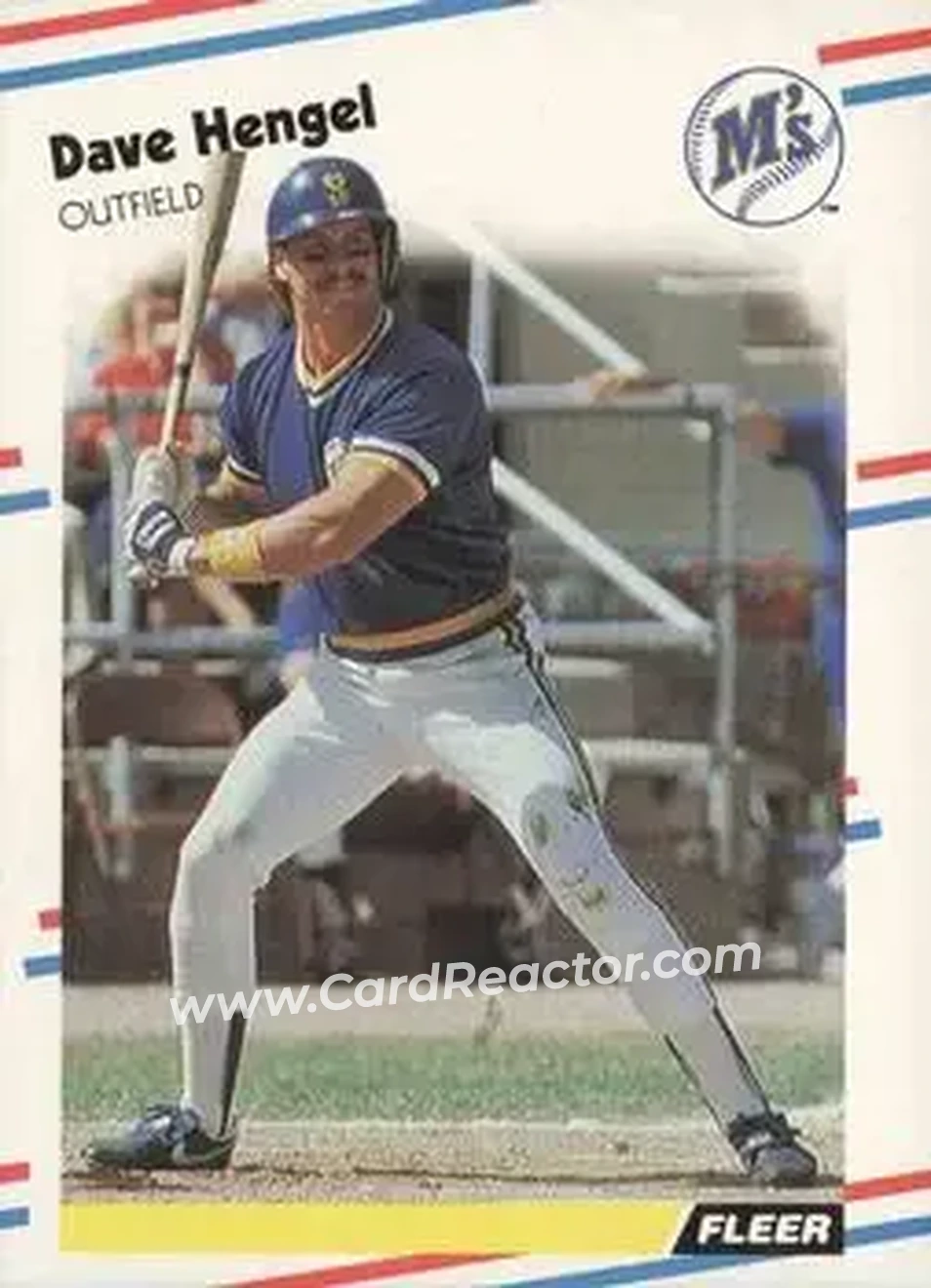 1988 Fleer #375 - Dave Hengel - Seattle Mariners - Front 1988 Fleer #375 - Dave Hengel - Seattle Mariners - Front