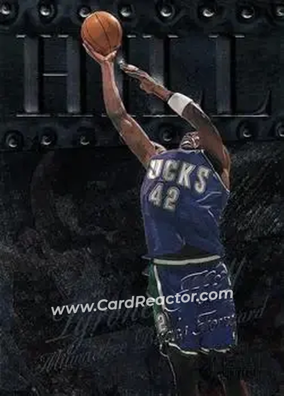 1998-99 Metal Universe #103 - Tyrone Hill - Milwaukee Bucks - Front