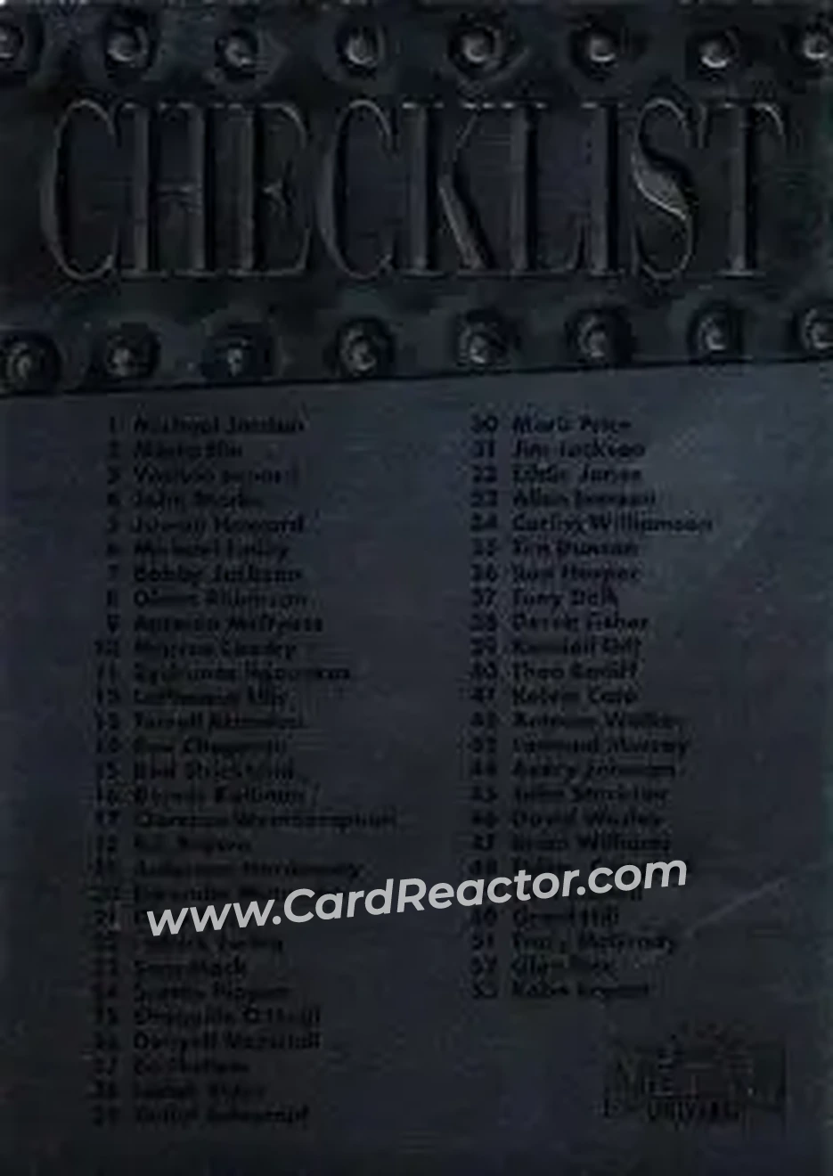 1998-99 Metal Universe #124 - Card #124 - Front