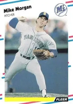 1988 Fleer #380 - Mike Morgan - Seattle Mariners