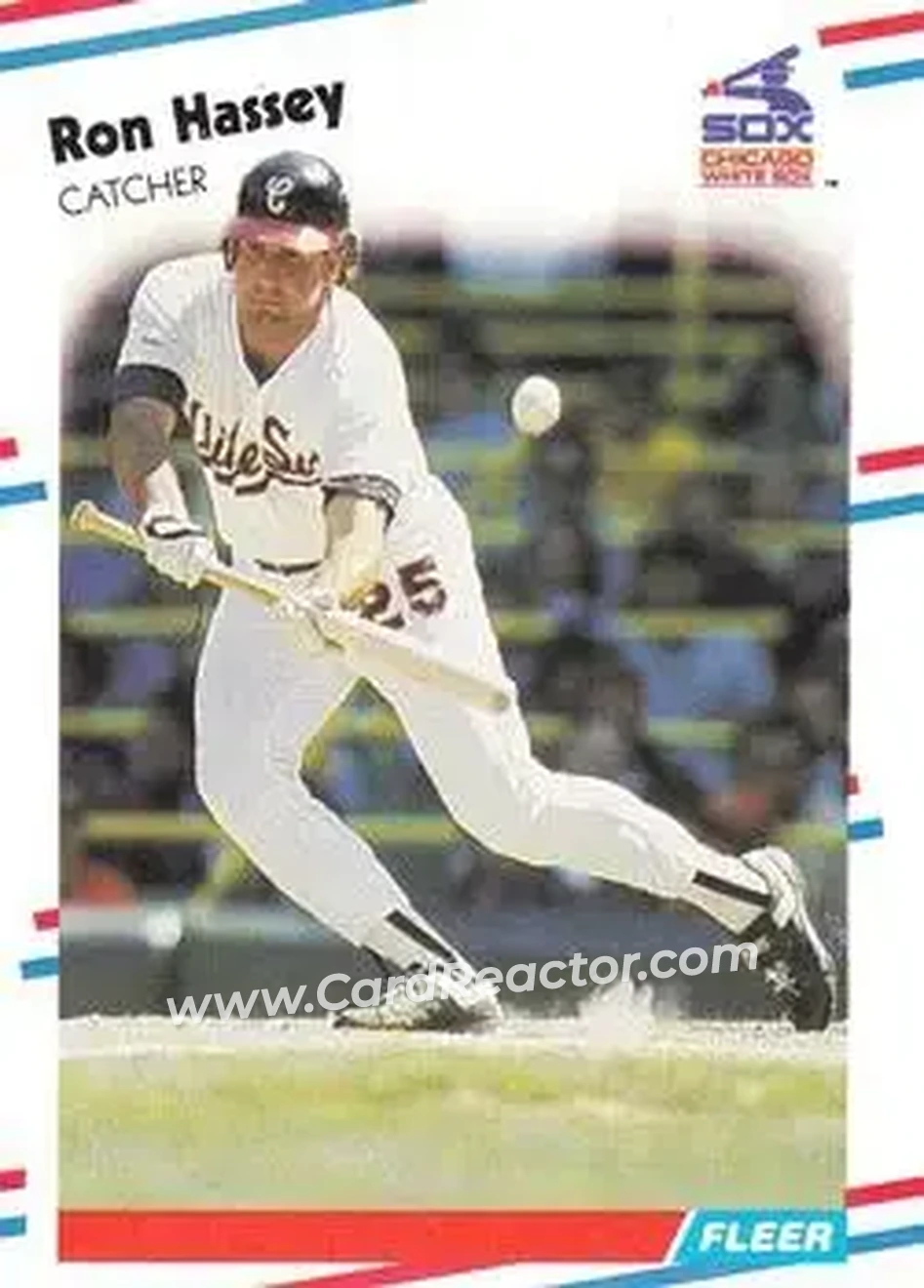 1988 Fleer #399 - Ron Hassey - Chicago White Sox - Front 1988 Fleer #399 - Ron Hassey - Chicago White Sox - Front